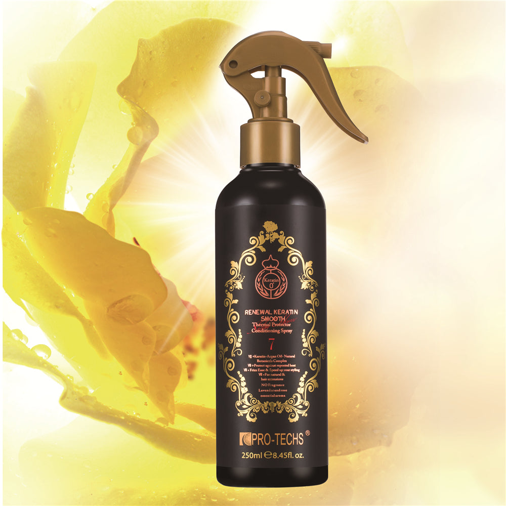 PRO-TECHS Keratin 0+ Renewal Keratin Smooth Thermal Protector Conditioning Spray