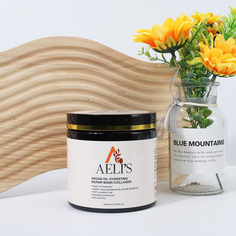 Aelis argán oil hidrating repair mask+collagen